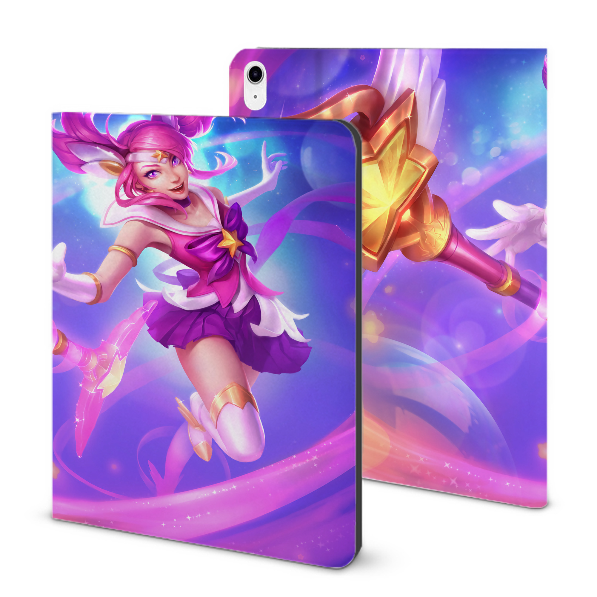 （画像用） リーグ・オブ・レジェンド League of Legends LOL IPad ケース ブック型 PUレザー TPU 耐衝撃 軽量 薄型 ペン収納なし 全面保護 IPad 各モデル対応